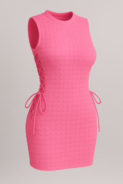 Lace Up Bubble Dress