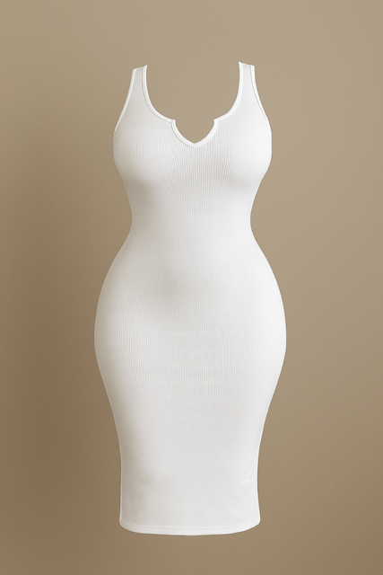 Shape & Sleek V-Neck Tee Maxi Dress
