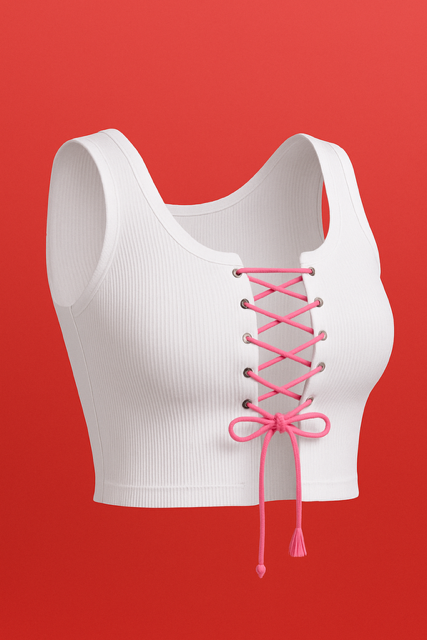 Laced Up Crop