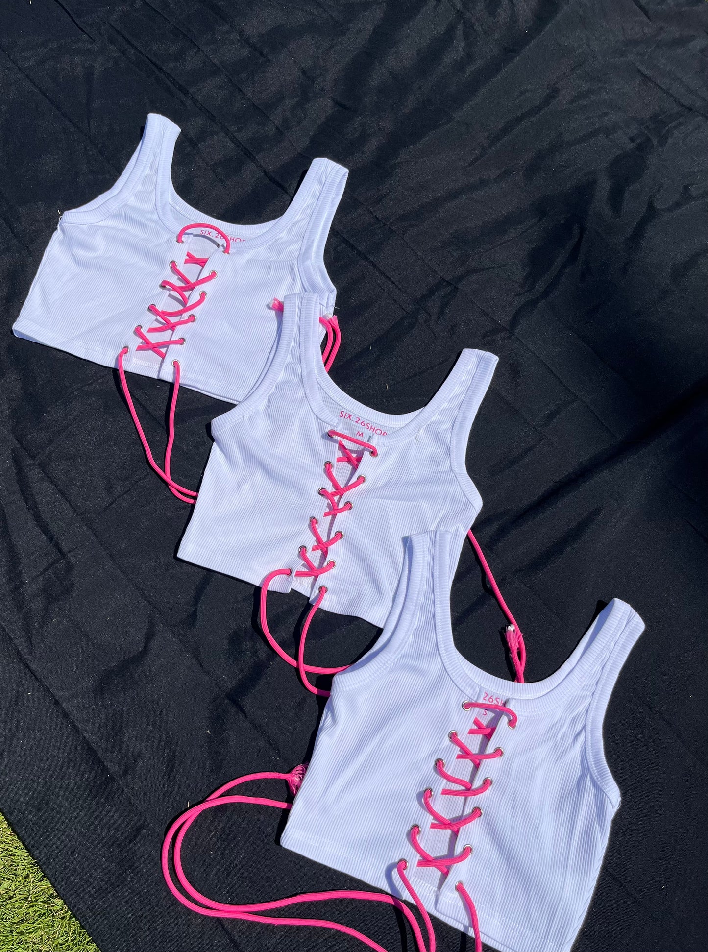 Laced Up Crop