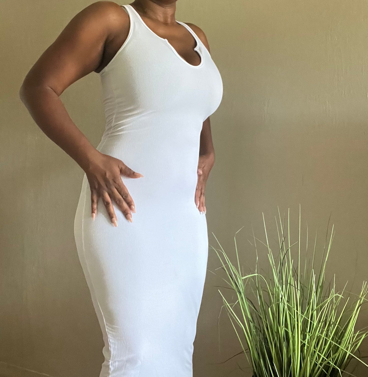Shape & Sleek V-Neck Tee Maxi Dress